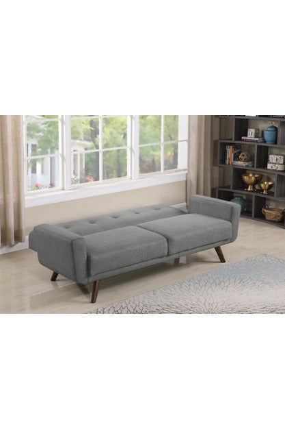 Hilda Tufted Upholstered Sofa Bed Grey