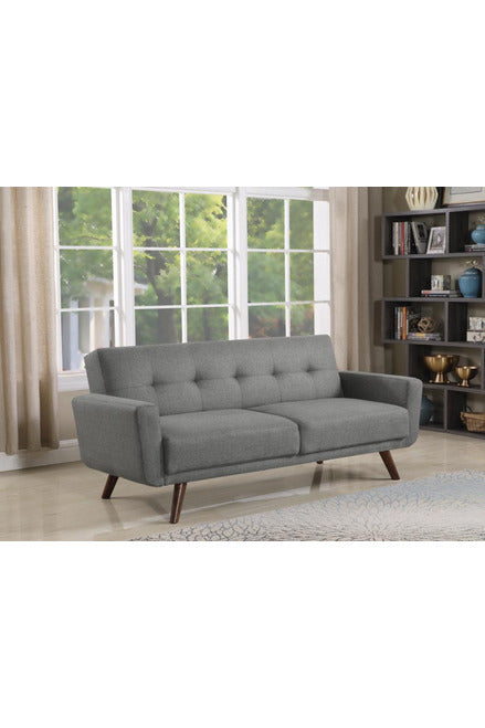 Hilda Tufted Upholstered Sofa Bed Grey
