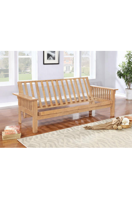 Slat Futon Frame Roble envejecido