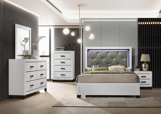 Juego de Cama Queen Blanco 5pcs