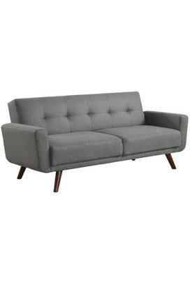 Hilda Tufted Upholstered Sofa Bed Grey