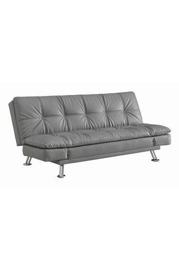 Dilleston Tufted Back Upholstered Sofa Bed Grey