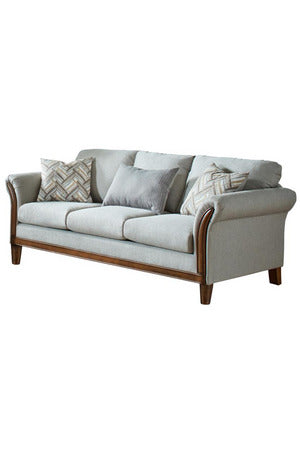 Roxanne Upholstered Flared Arm Sofa Platinum