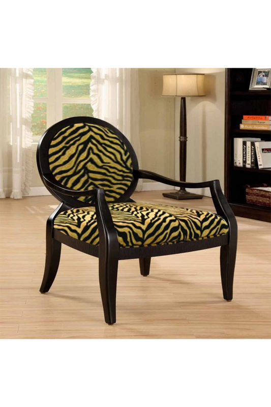 Silla decorativa con estampado