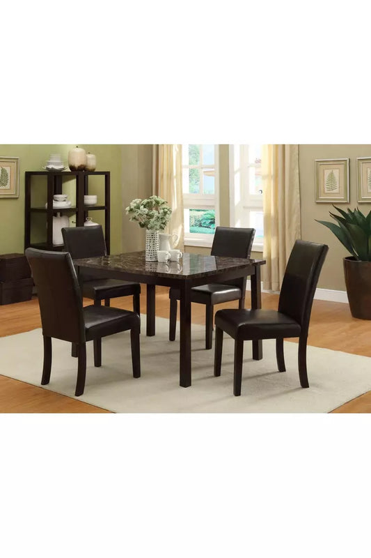 Marble Dining Table Dining Room Set 7PC