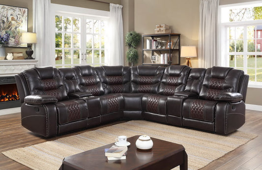 Sectional Recliner brown