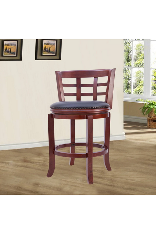 Wood Swivel Bar Stool