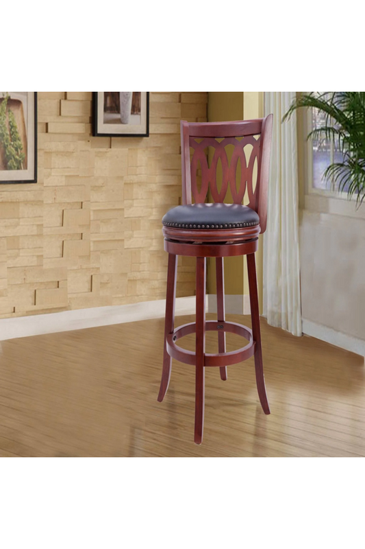 Wood Swivel Bar Stool