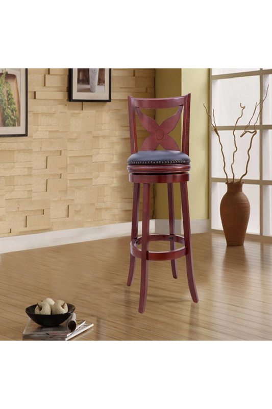 Wood Swivel Bar Stool