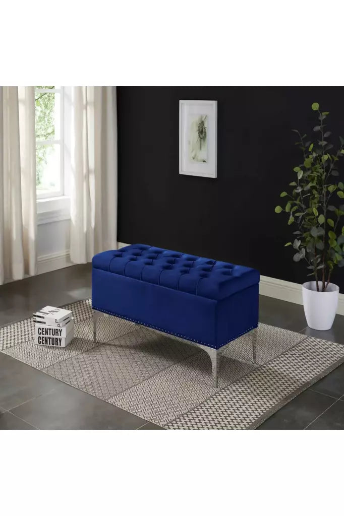 Velvet Bench w/Storage