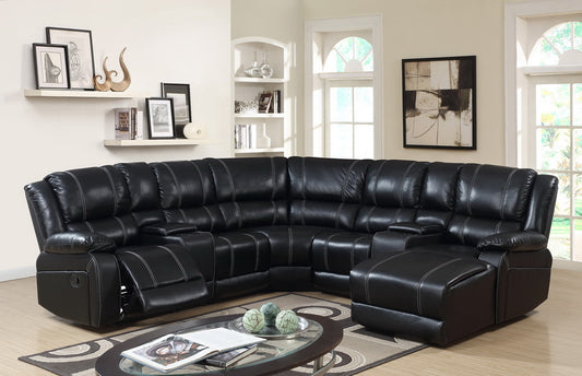 Black Sectional Recliner