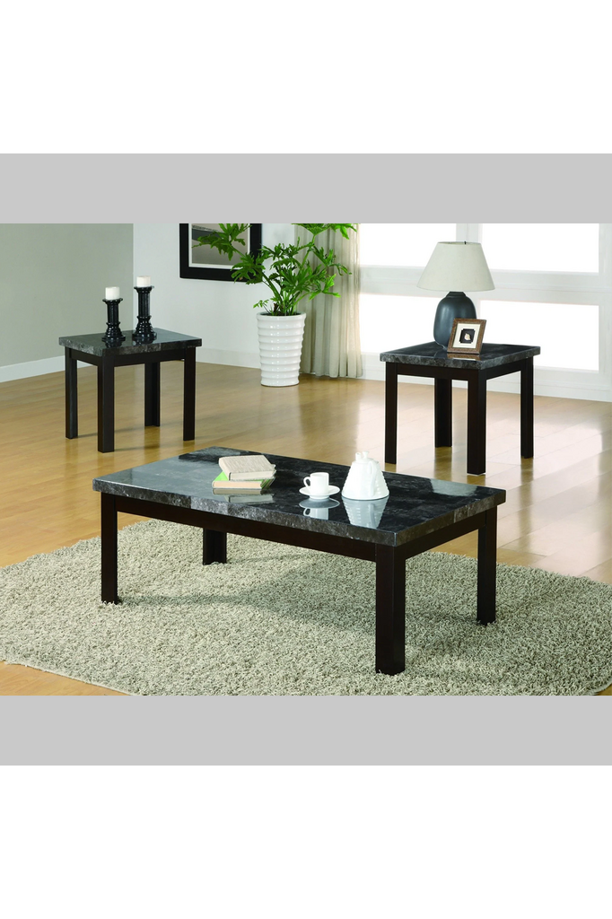 Juego de mesa de centro de diseño de mármol