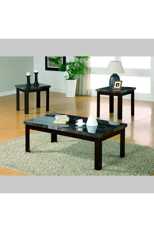 Juego de mesa de centro de diseño de mármol