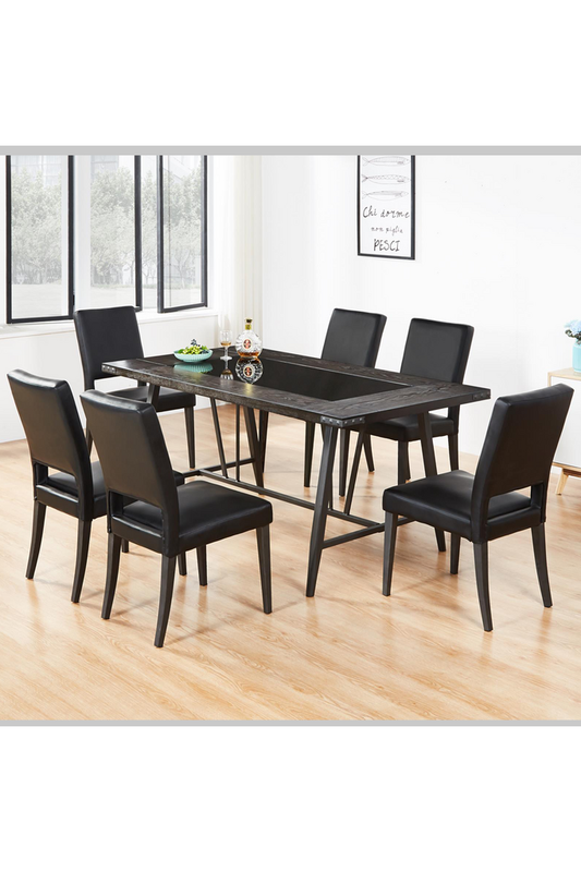 Juego de comedor negro