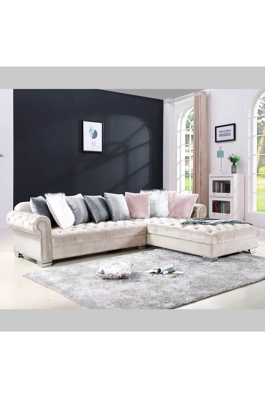 Velvet Sectional Sofa set