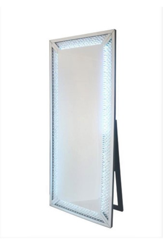 Glamour Mirror Stand Up W/RGB LED Light
