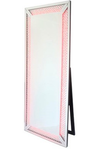 Glamour Mirror Stand Up W/RGB LED Light